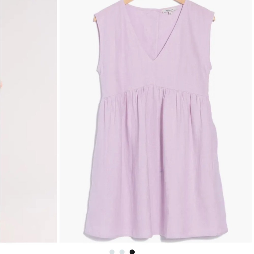 Madewell Lavender Relaxed Empire Waist Dress